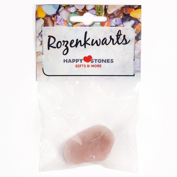 Happy Stones - Knuffel edelsteen - Rozenkwarts