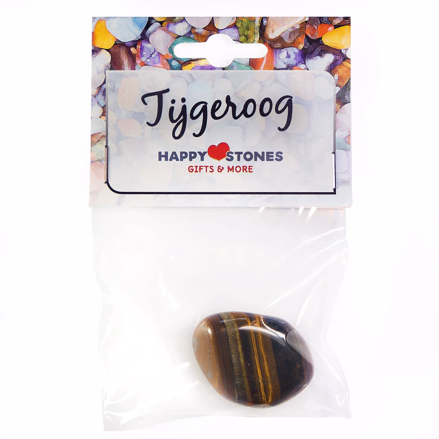 Happy Stones - Knuffel edelsteen - Tijgeroog