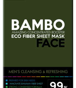 Intelligent Skin Therapy Home SPA- organic katoen vliesmasker Bamboo en Zeezout - for MEN
