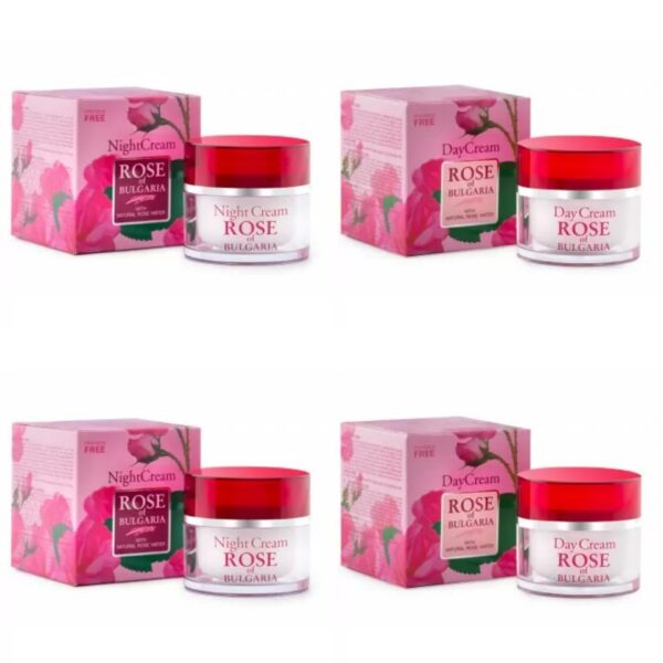 Voordeelbundel Rose of Bulgaria 2 x dag- & 2 x nachtcrème € 25