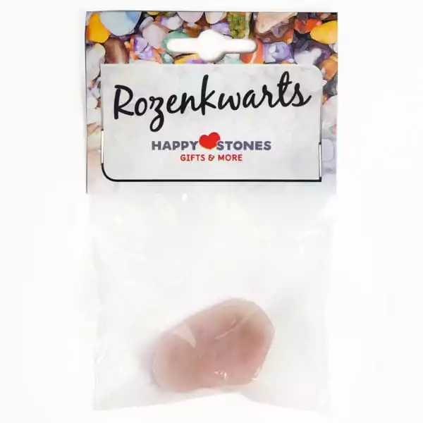 Happy Stones - Knuffel edelsteen - Rozenkwarts