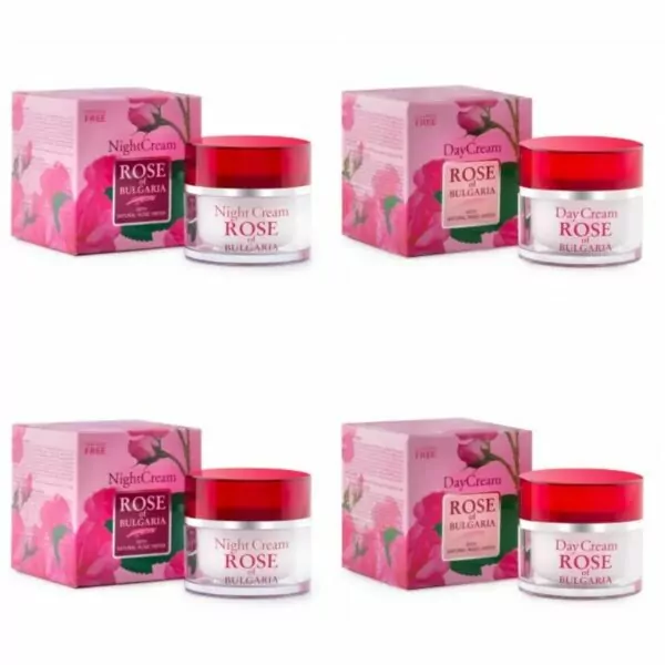 Voordeelbundel Rose of Bulgaria 2 x dag- & 2 x nachtcrème € 25